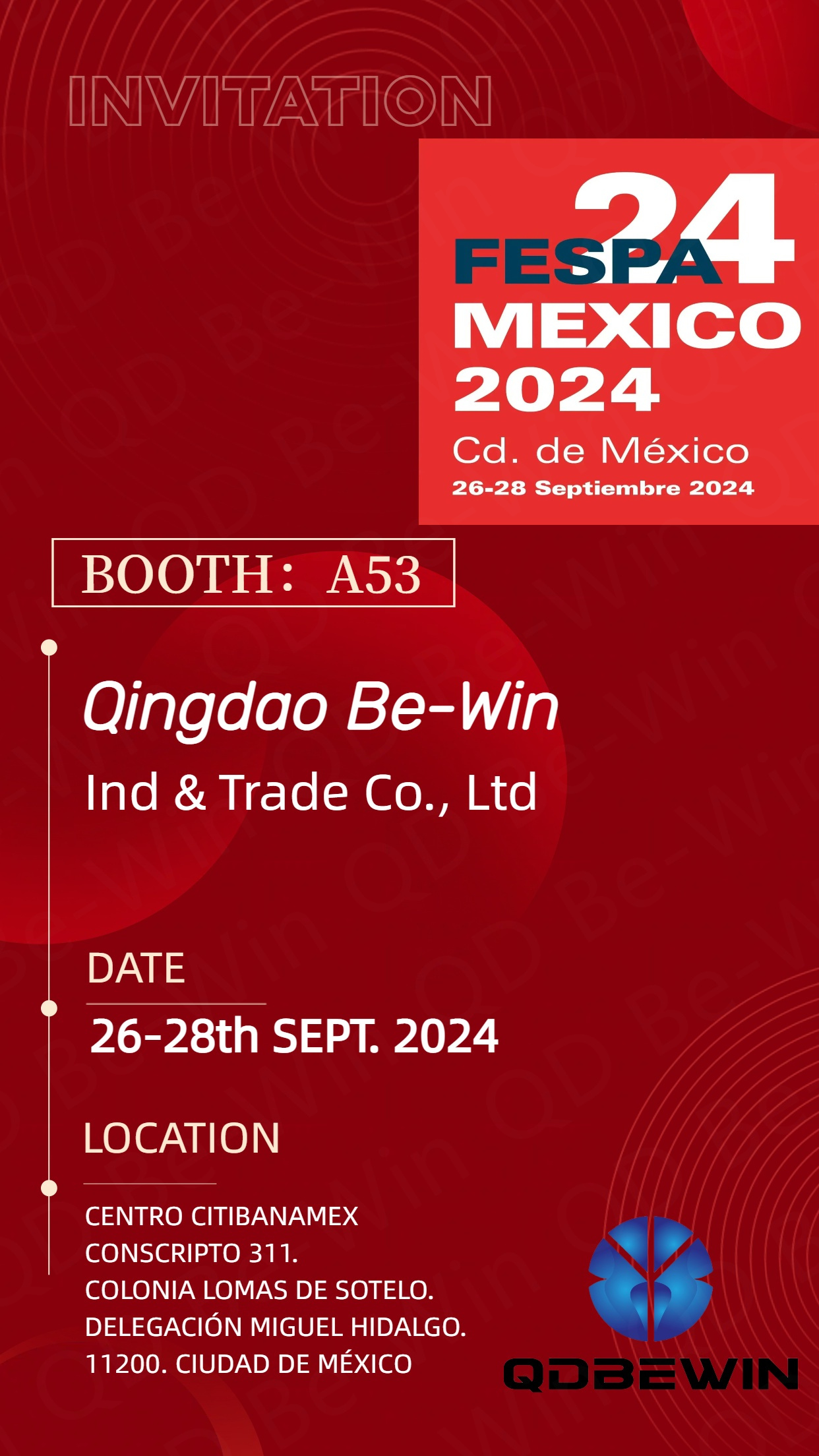 青島Be-Win Ind & Trade Co., Ltd、FESPA 2024メキシコでアクリルシート、PVCフォームボード、アルミニウム複合パネルを展示