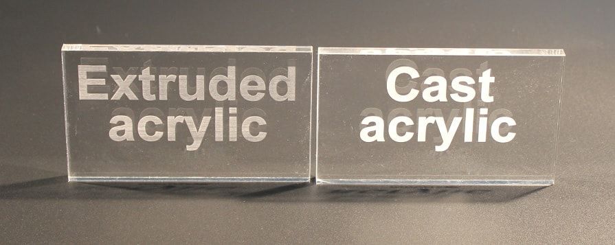 鋳造アクリルと押し出されたアクリルの違いは何ですか？